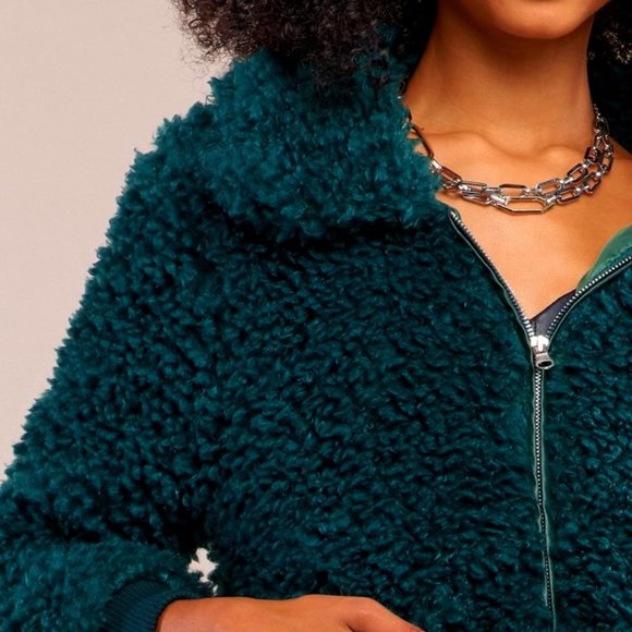 SETTLE DOWN DARK GREEN JACKET - Picture 1 of 3